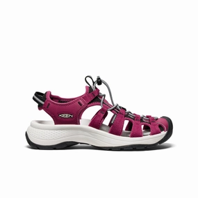 Light Travel Sandals Durable Footwear Women's Astoria West Sandal  |  Beaujolais/Star White