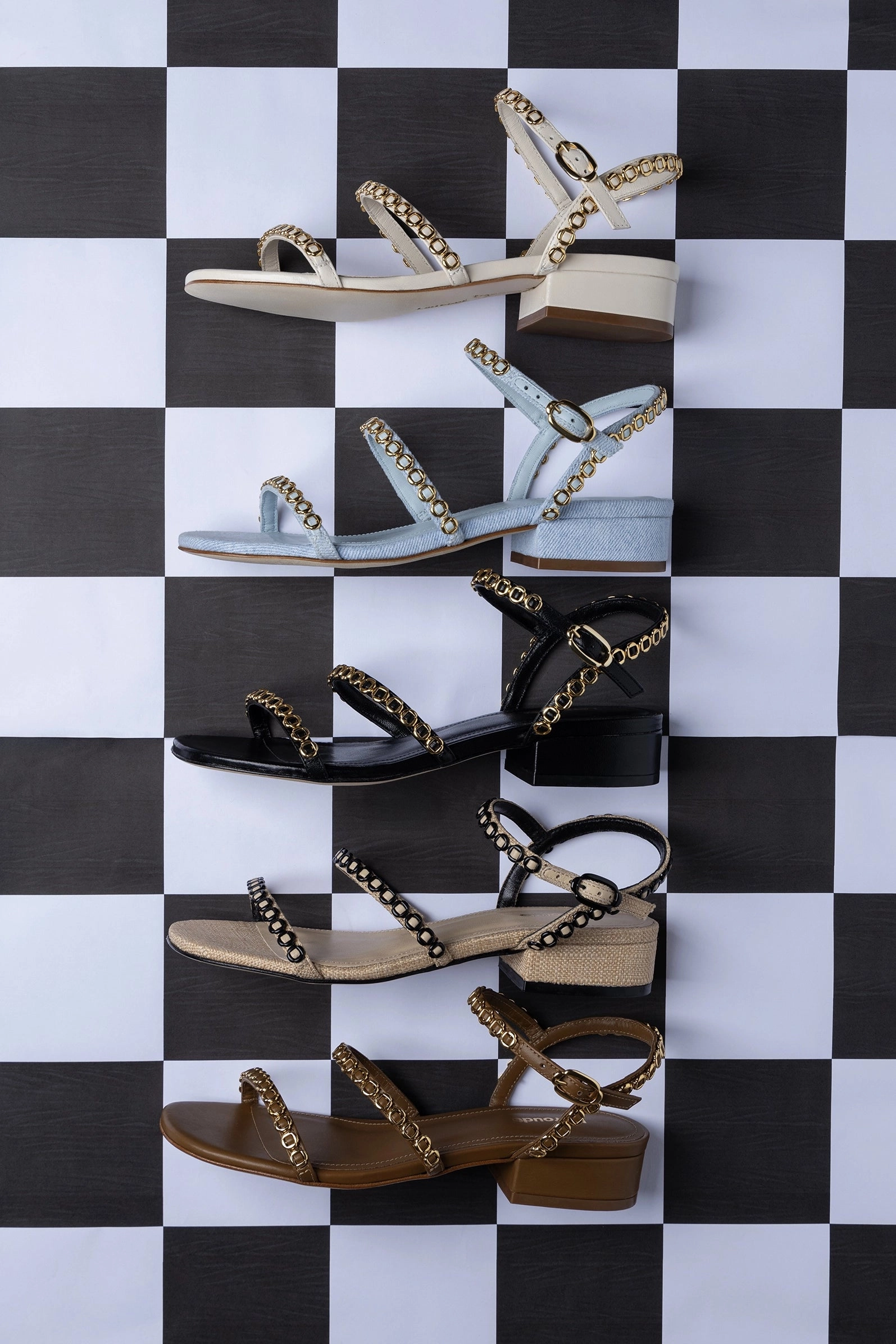 Slip Resistant Traction Ventilation holes Milanina Flat Sandal In Black Leather