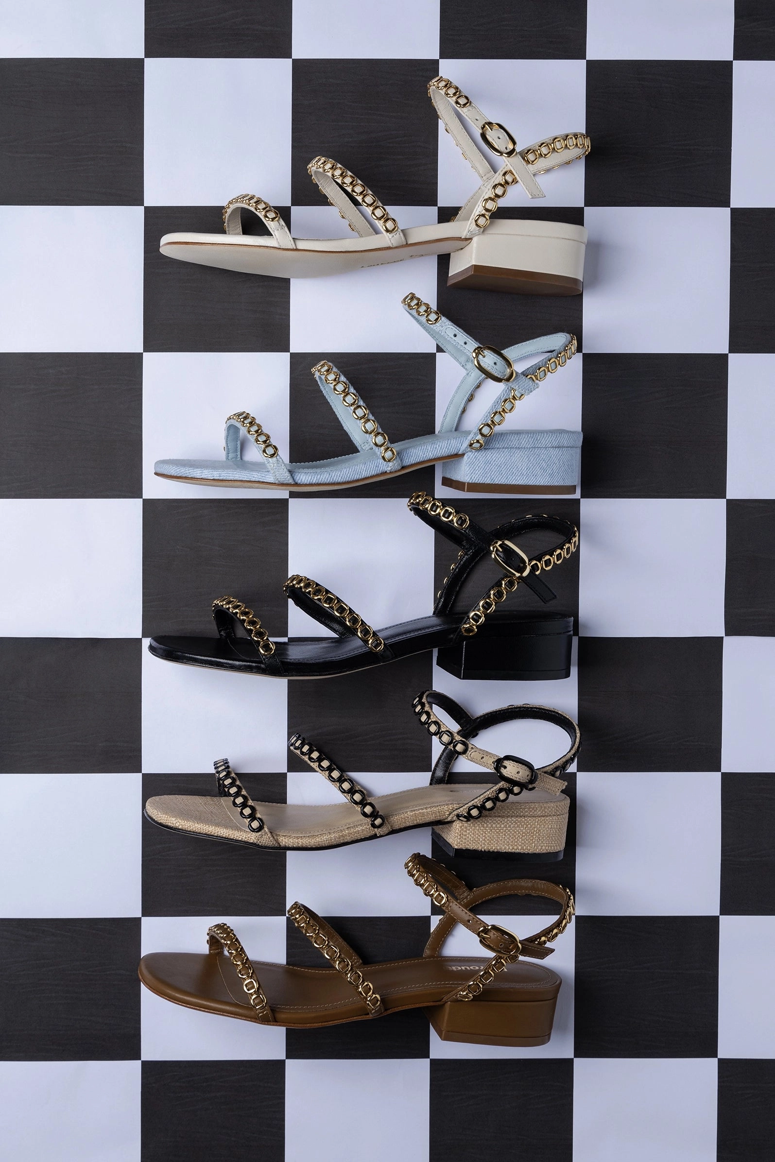 Reinforced Heel Cup Icon Edge Milanina Flat Sandal In Black Leather