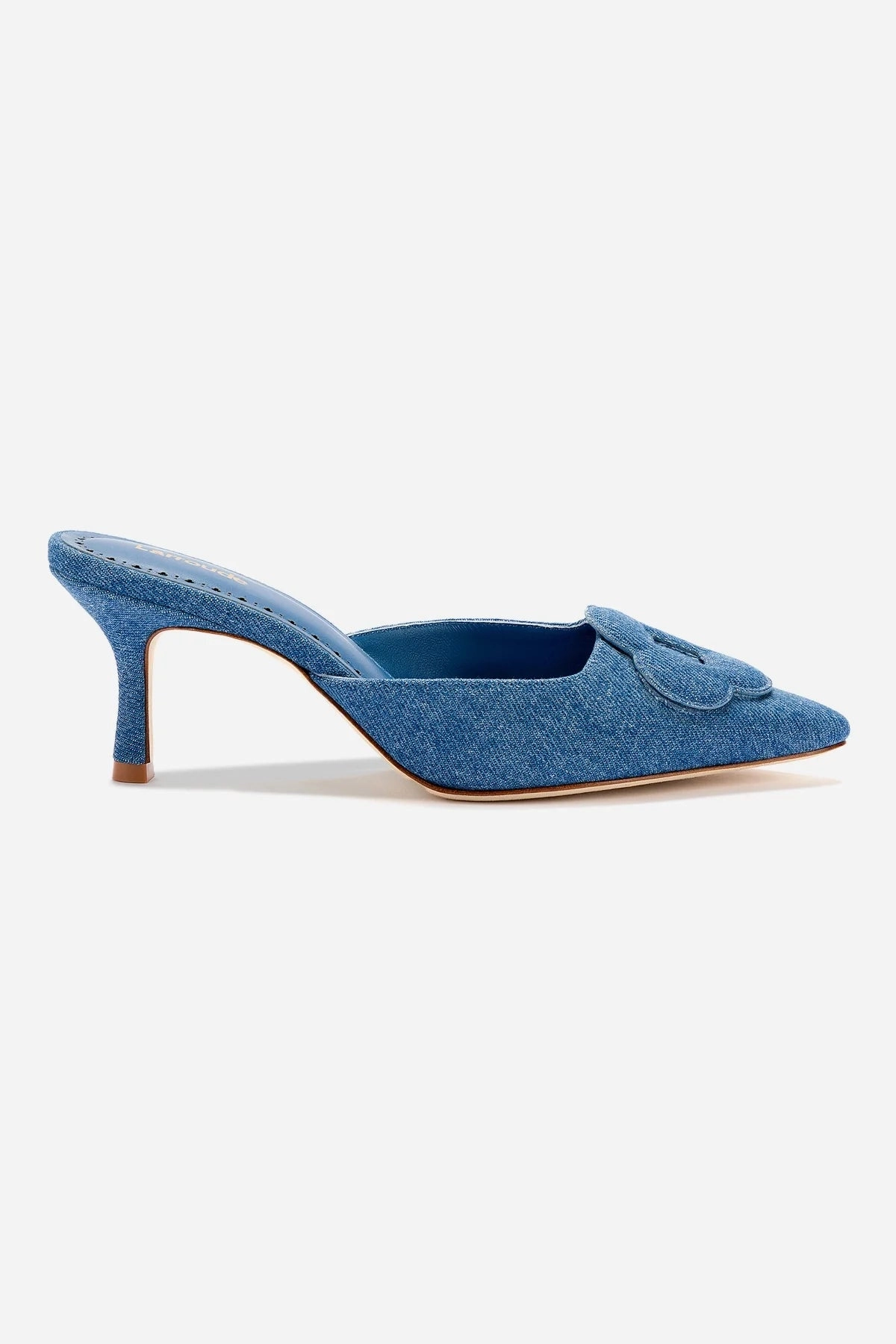 water proof Tech Knit Flora Pump In Blue Stoned Denim