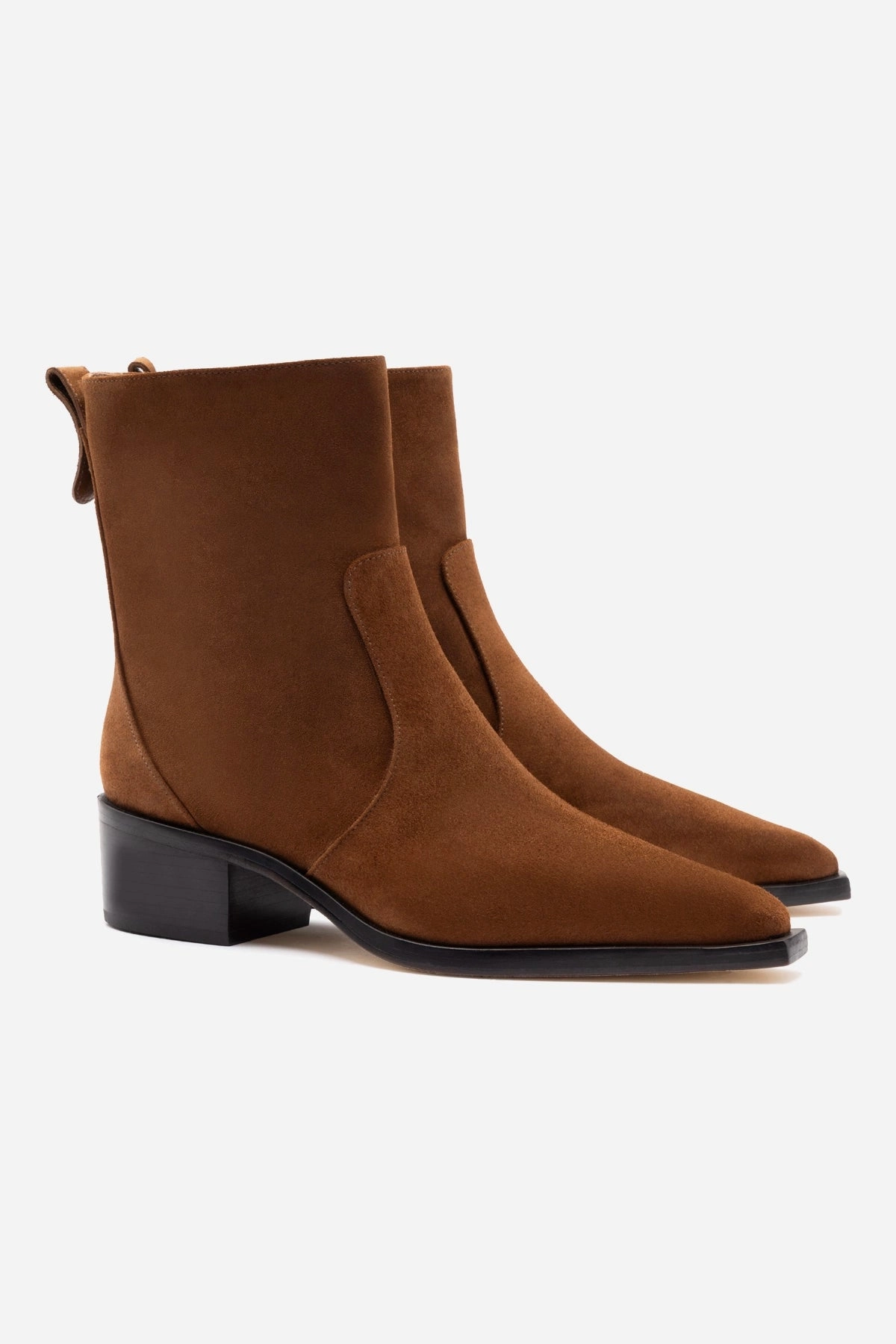 Florencia Low Boot In Burnt Umber Suede Soft Land