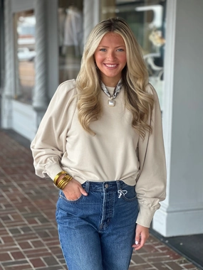 NeutralPalette QuickReleaseFastenings Florez Olly Sweater in Off-White