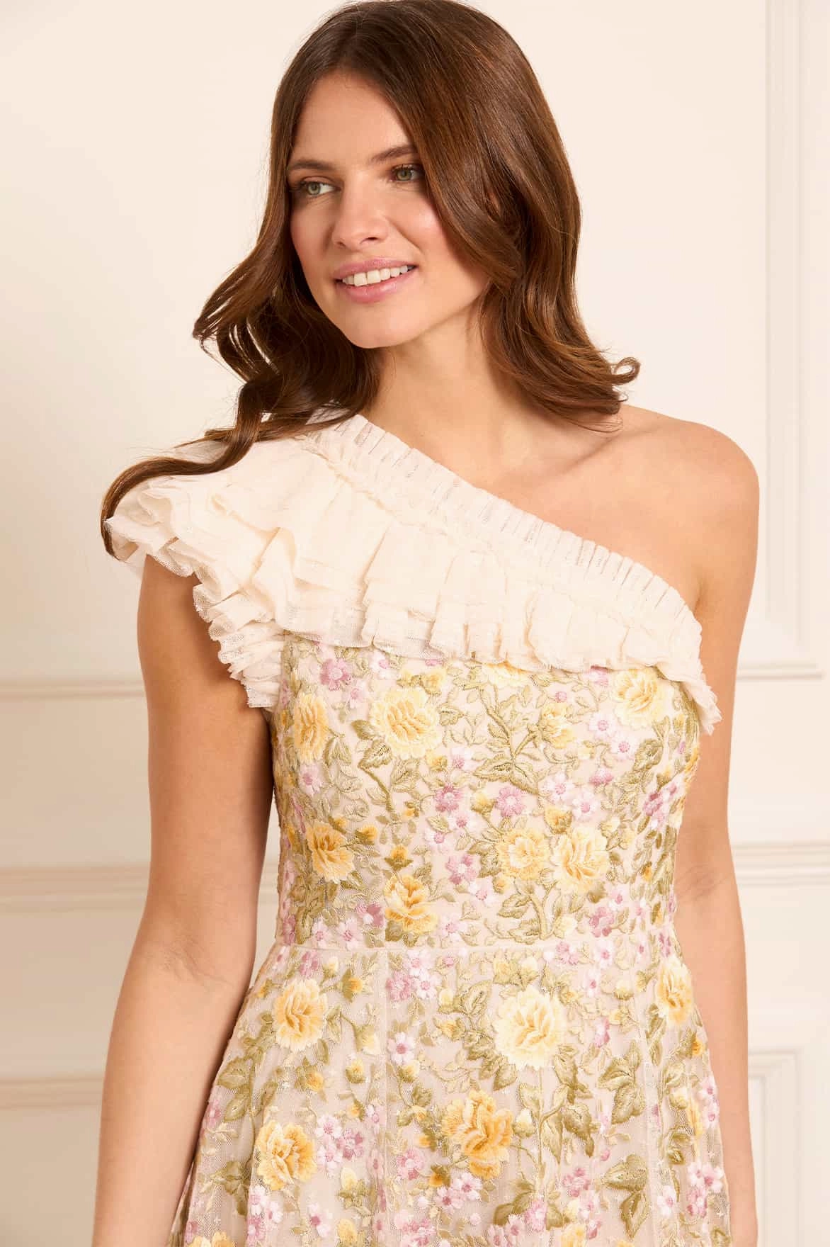 Stylish day dress Florine One-Shoulder Mini Dress