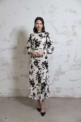 Sporty Comfort Noir Fleur Maxi