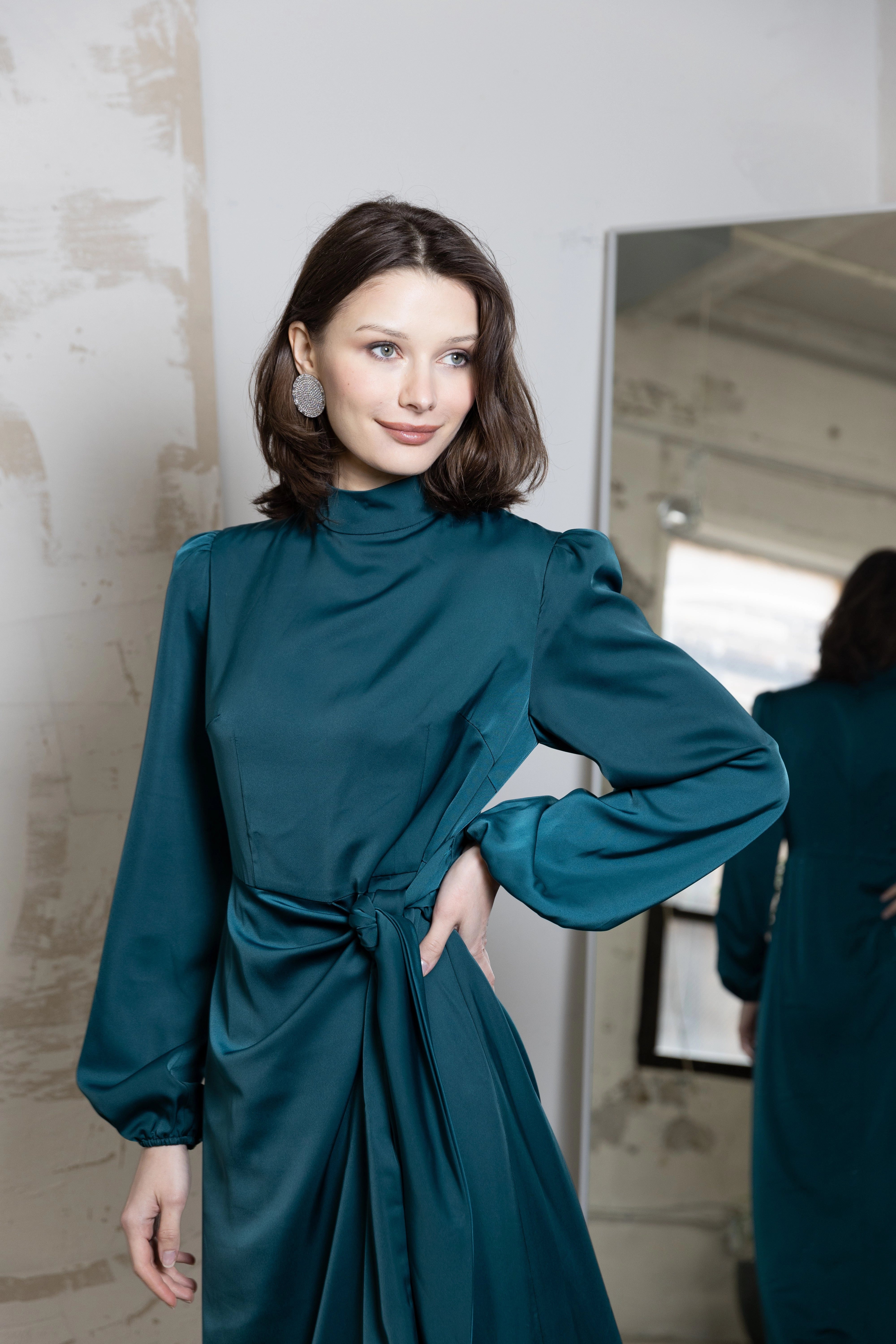 Fabianna Maxi Teal Smooth Motion