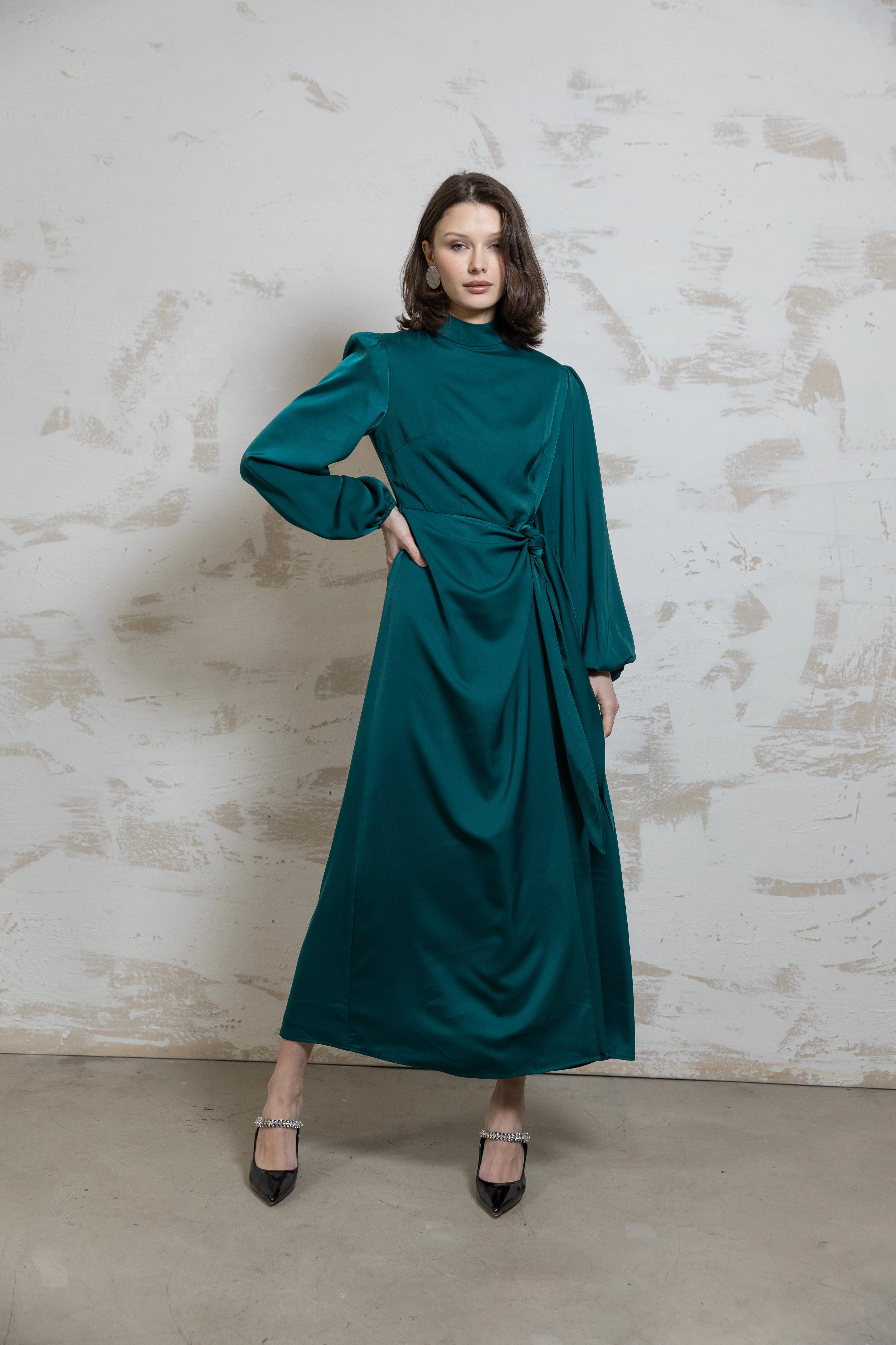 Fabianna Maxi Teal Chill Vibes Textured Flow