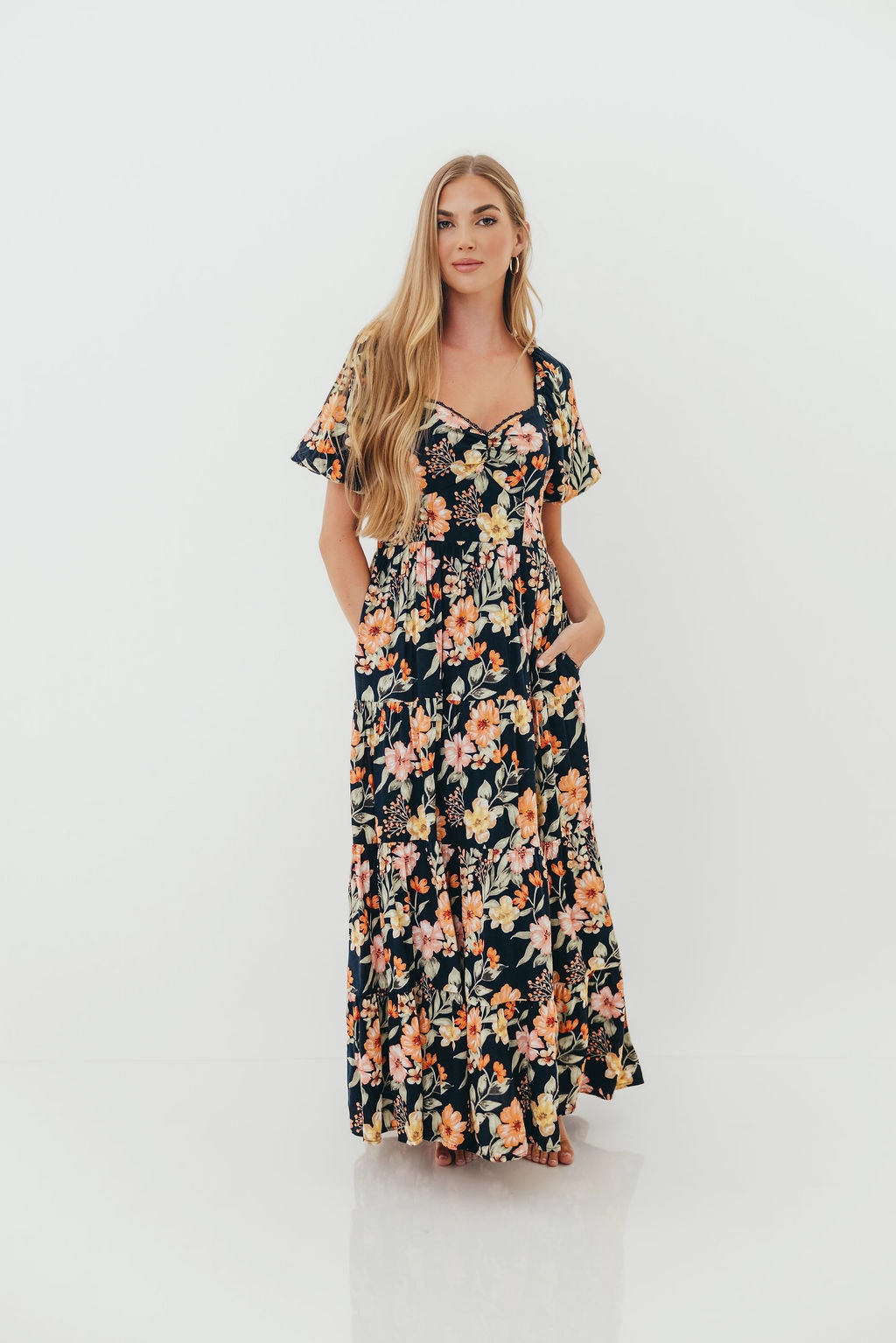 plus-size Urban Classic Francine Maxi Dress in Midnight Floral