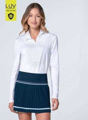 TemperatureRegulating Fabric SeamFreeShoulder Free Play Zip Long Sleeve