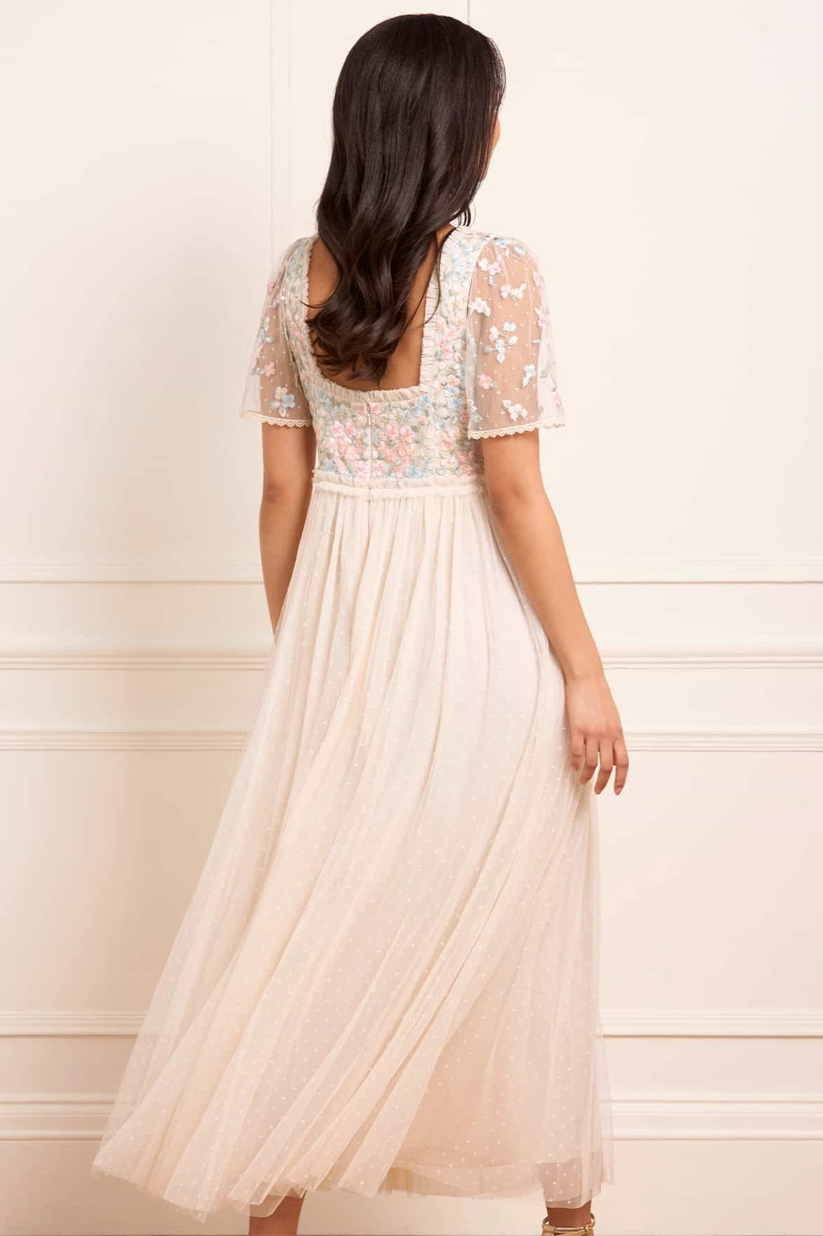 Versailles Ditsy Bodice Ankle Gown solo wear