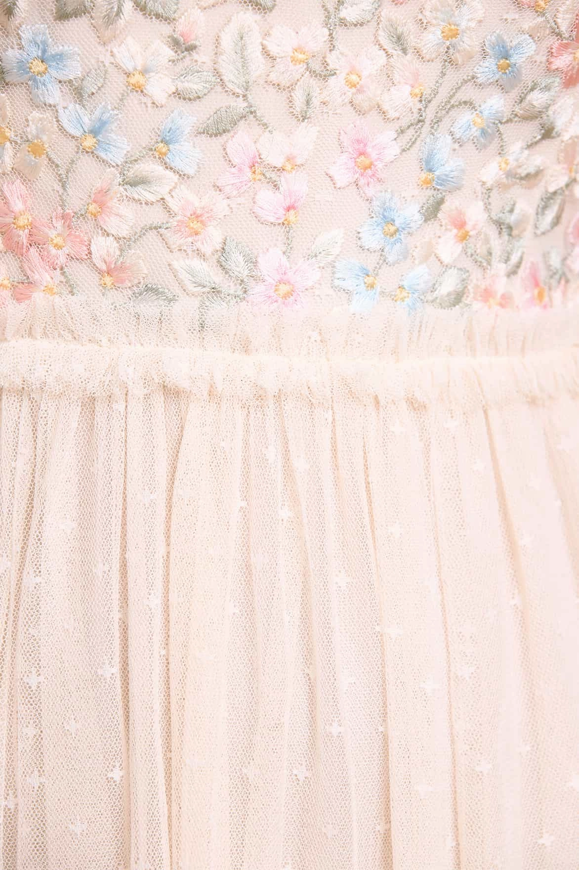 Versailles Ditsy Bodice Ankle Gown Bold Structure