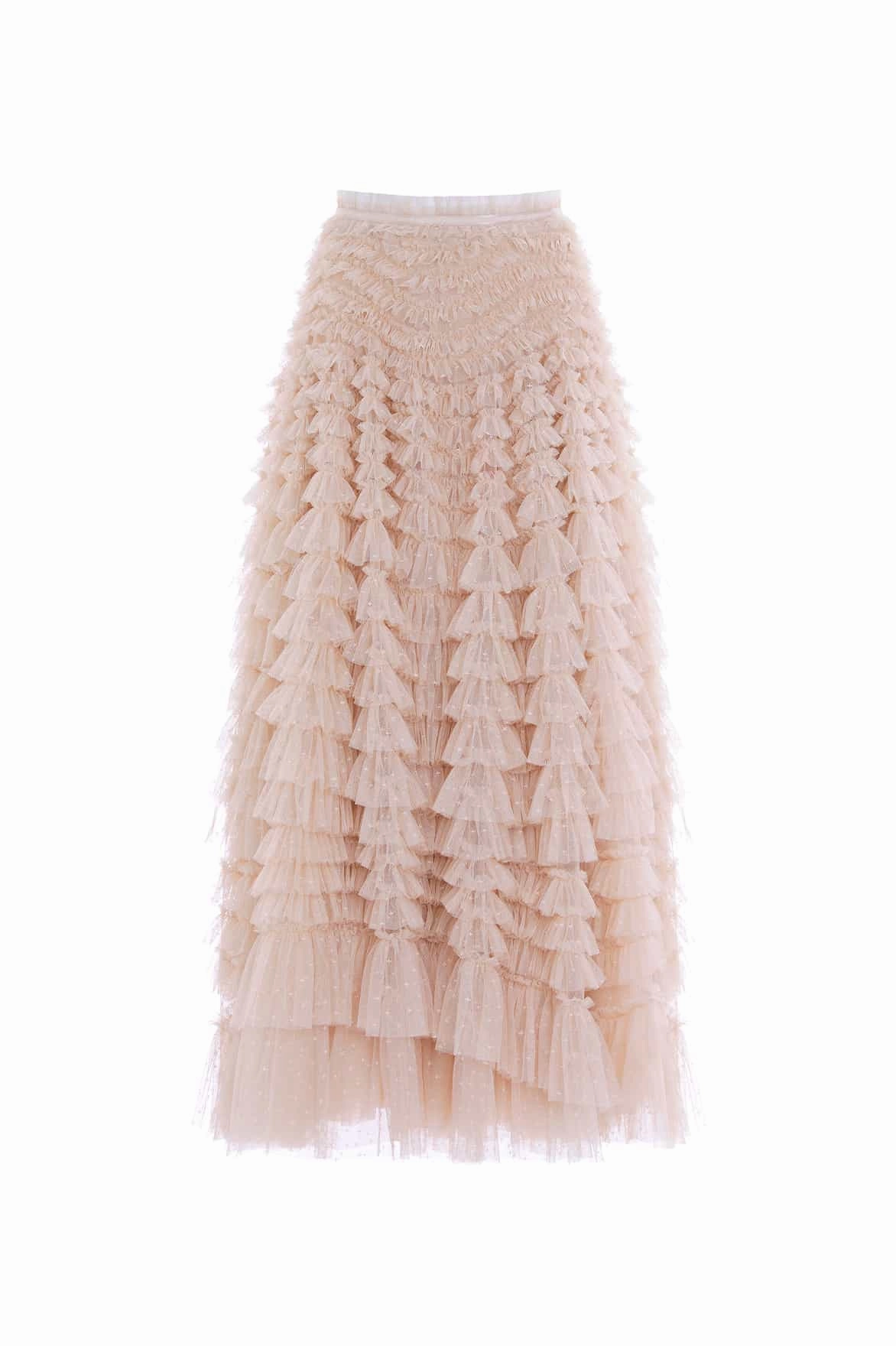 Minimal Look Hattie Ruffle Ankle Skirt