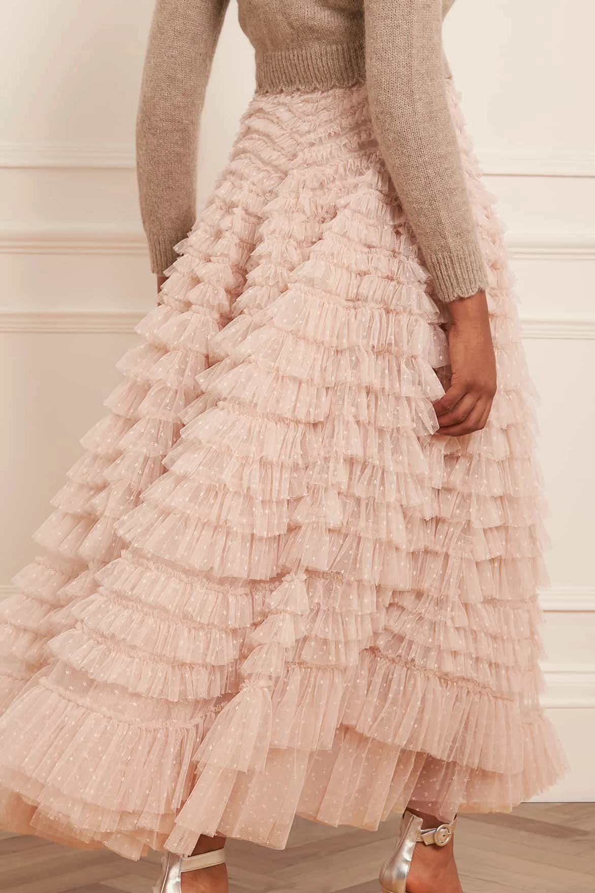 Machine wash safe Hattie Ruffle Ankle Skirt