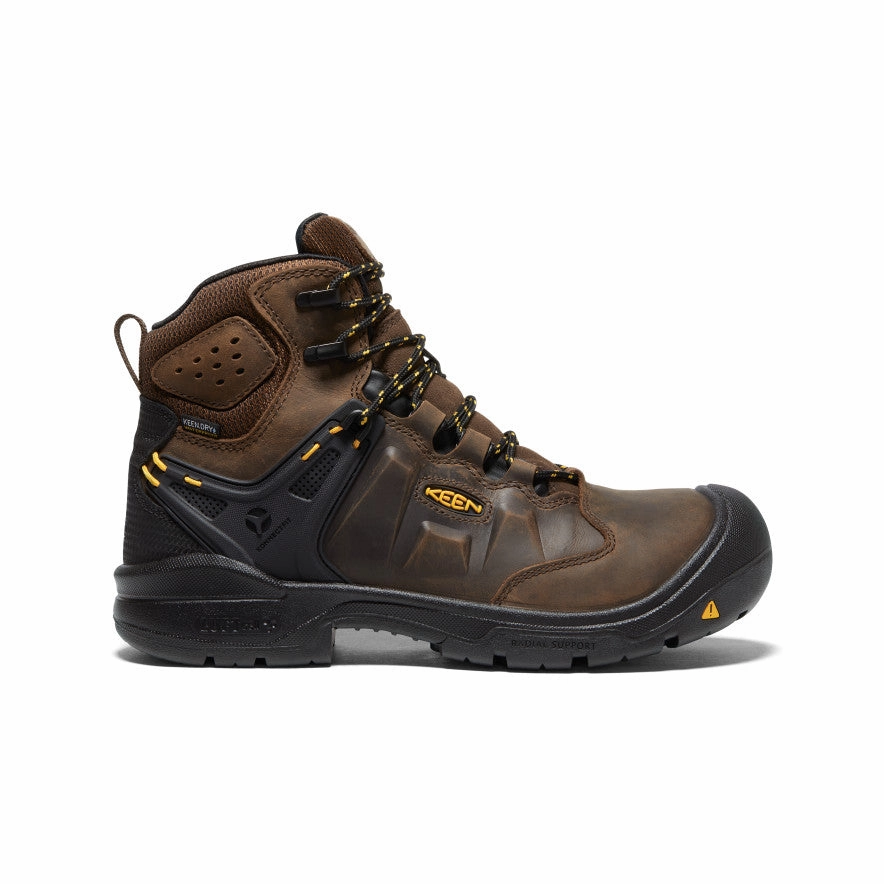 Men's Dover 6" Waterproof (Carbon Toe)  |  Dark Earth/Black Steel Cap Transitional Style
