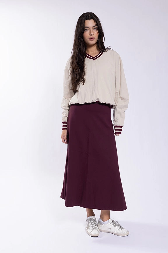 Outfit Ideas Monn Rasberry Flairy Skirt M585R