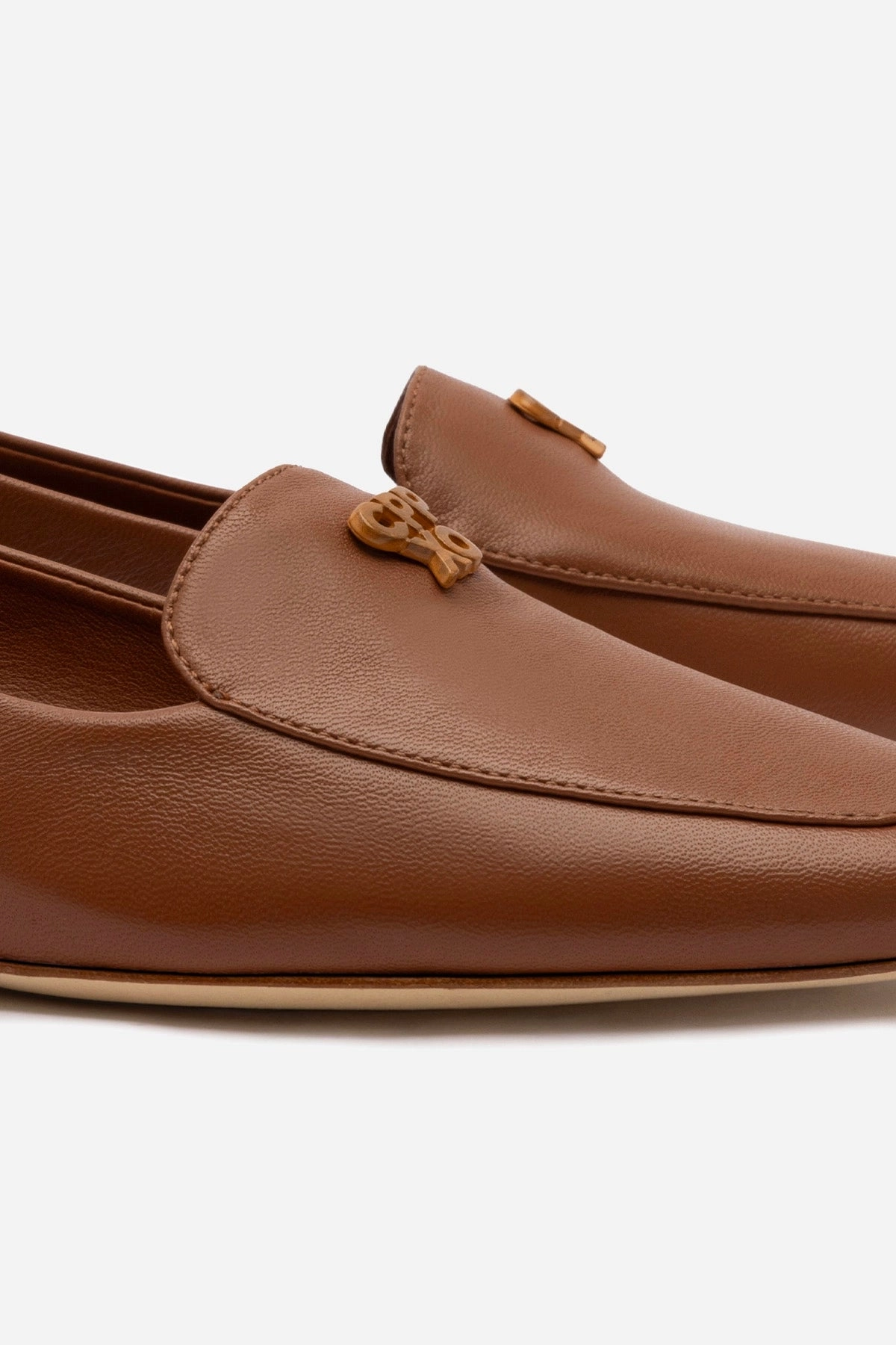 Larroud x CPPXO Loafer In Caramel Leather Mesh Upper