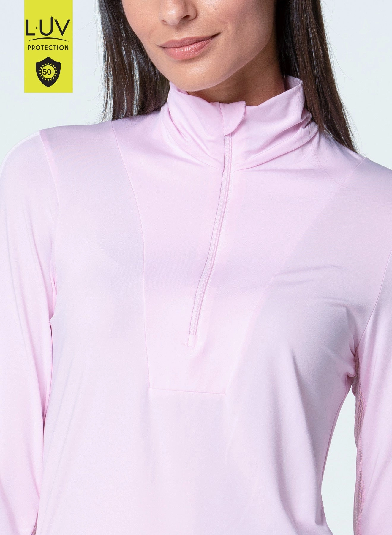 GarmentWashedFinish Lightweight Blouse Free Play Zip Long Sleeve