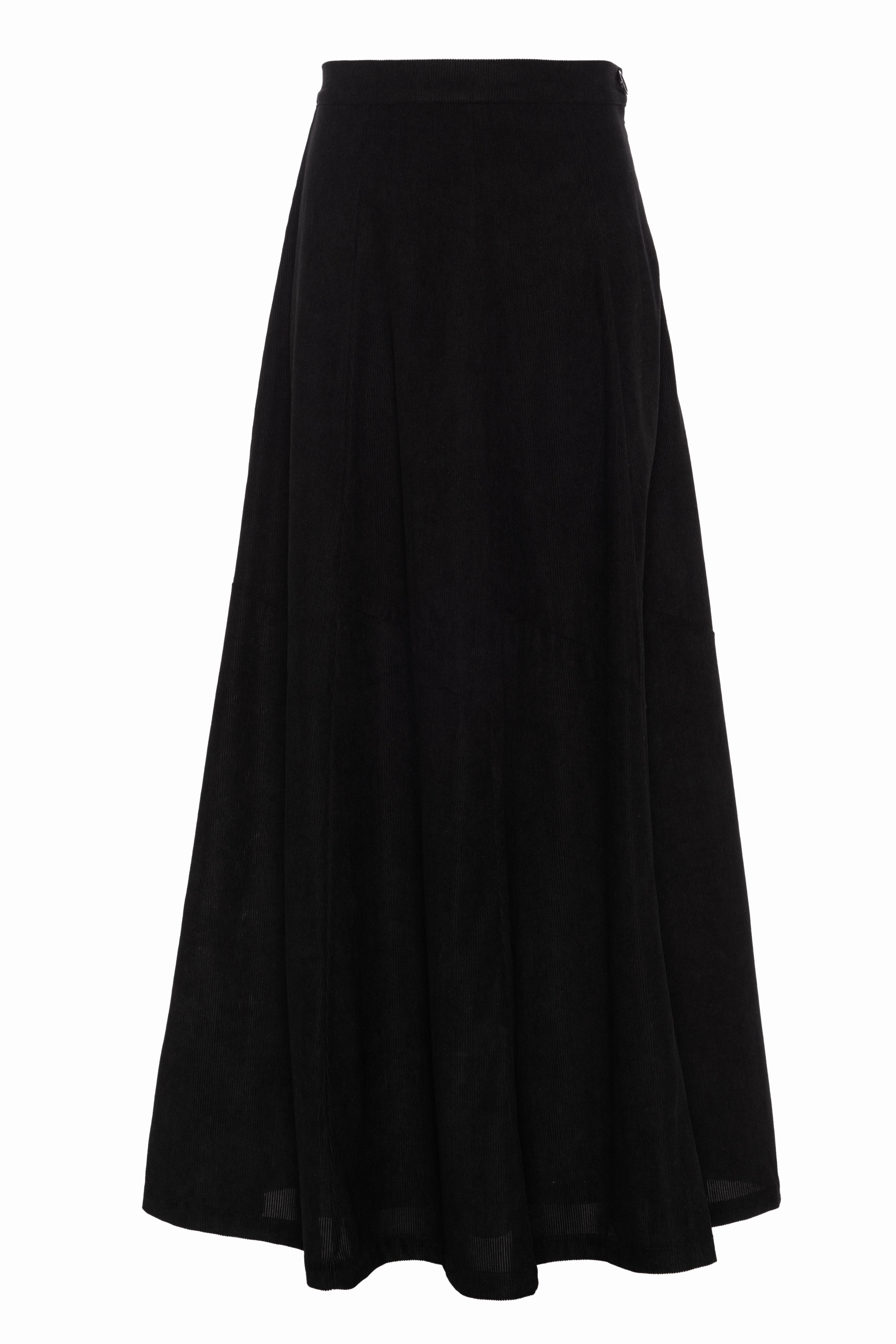 Faves Black Corduroy Maxi Trumpet Skirt WB5CM1707SL Seasonal Drop