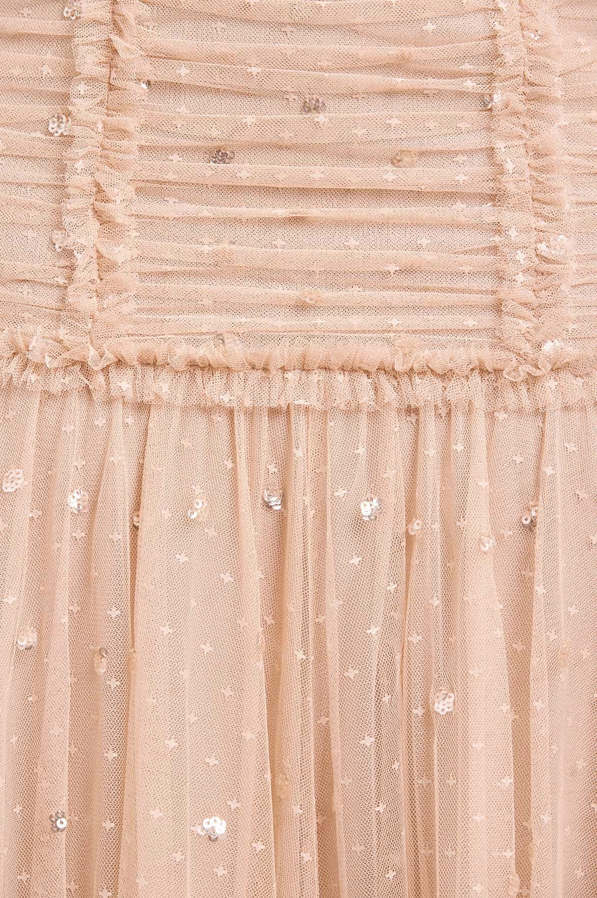 Soft Balance ComfortFitDesign Gigi Dot One-Shoulder Rouched Gown