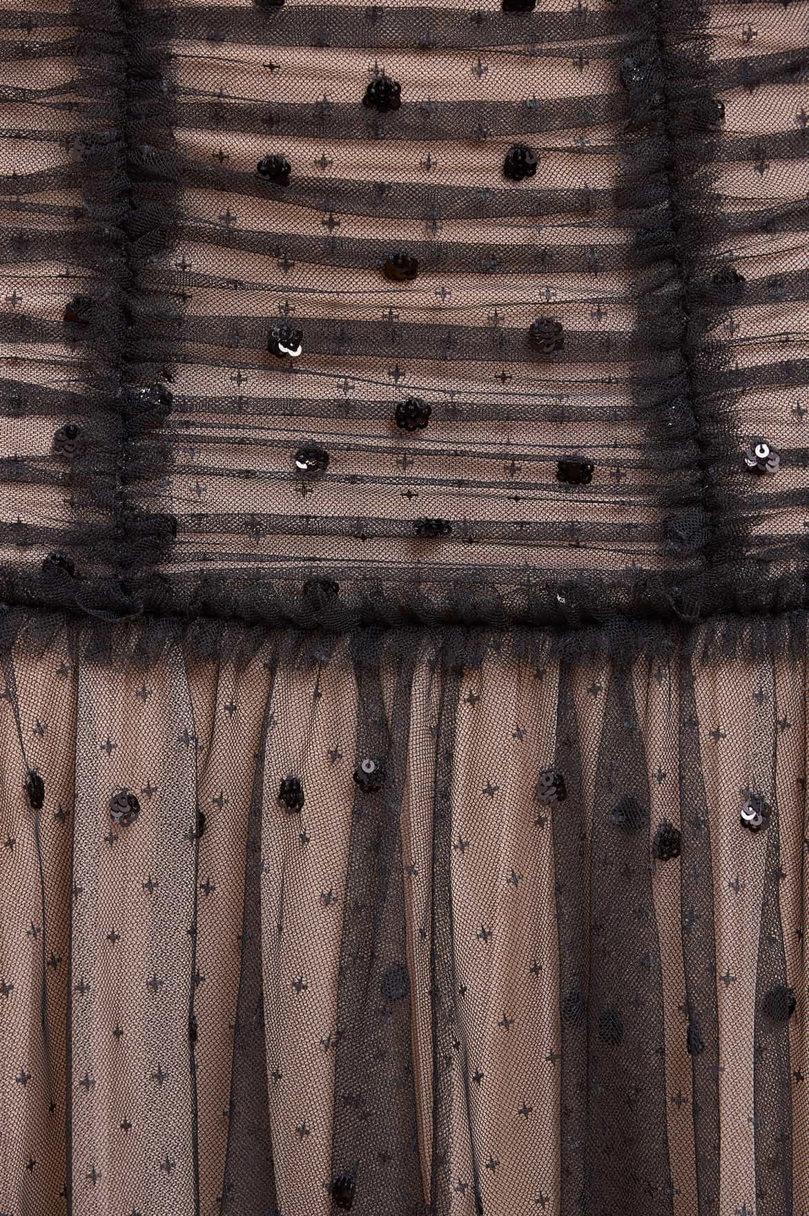 Gigi Dot One-Shoulder Rouched Gown Youthful Style