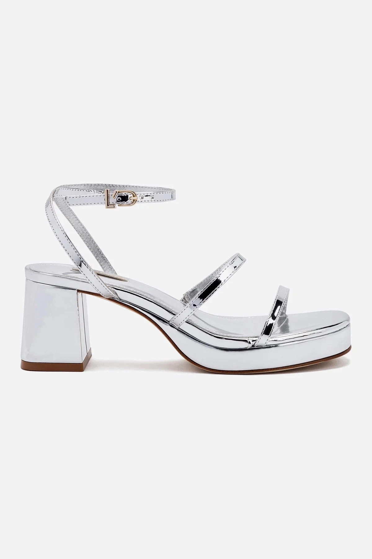 Gio Sandal In Silver Specchio Mix Hue