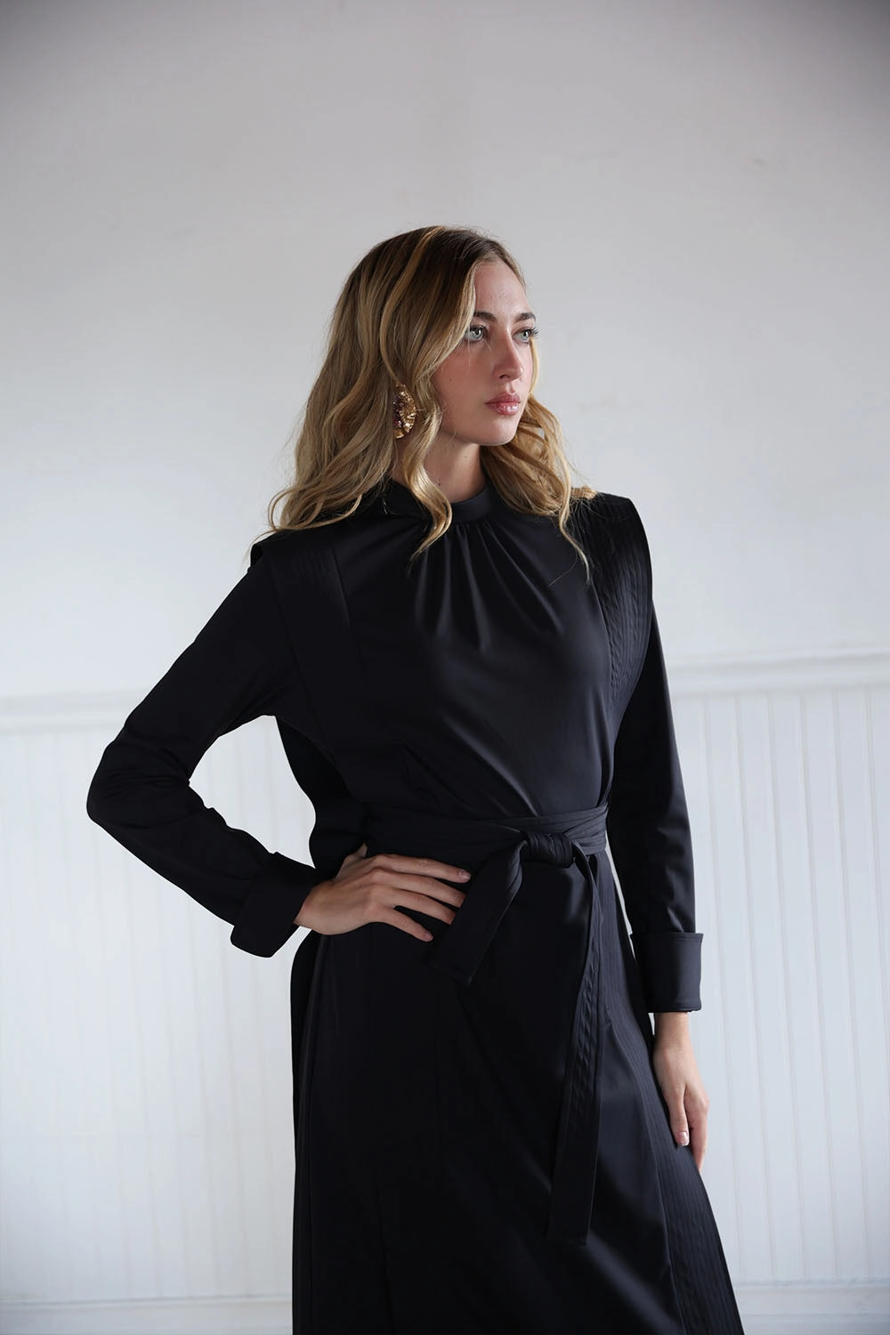 Issa Belted Midi Dress Romance Glow