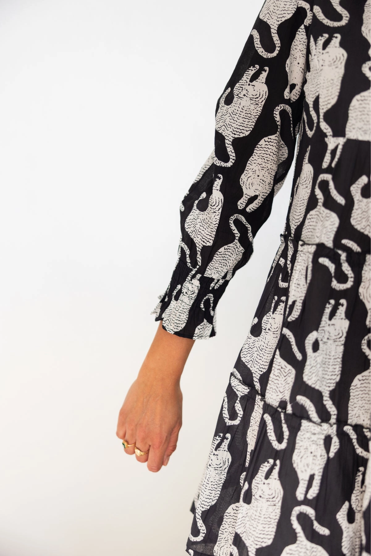 Dover Dress Black Tiger Stylish party wear