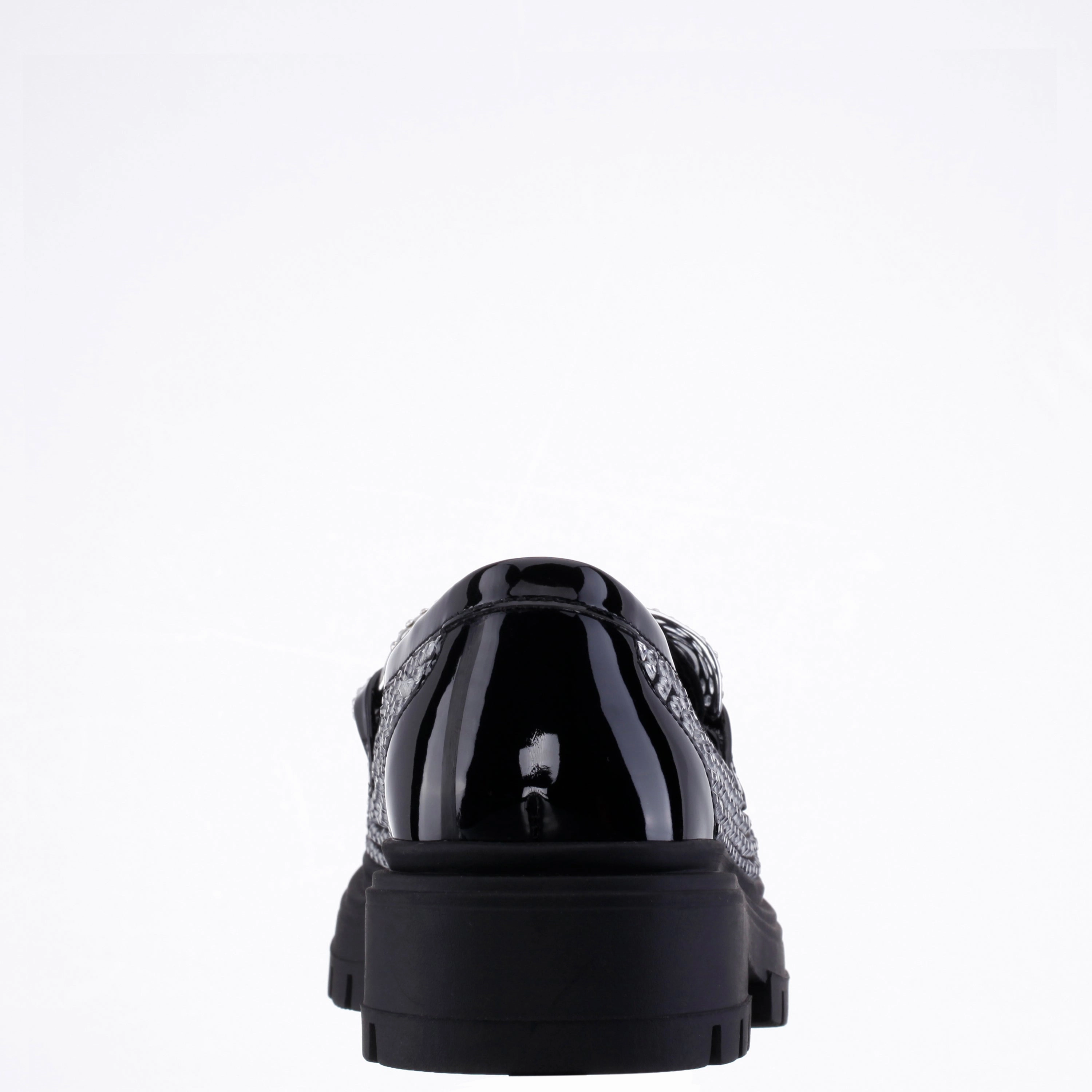 HALINA-BLACK foldable Patent Gloss