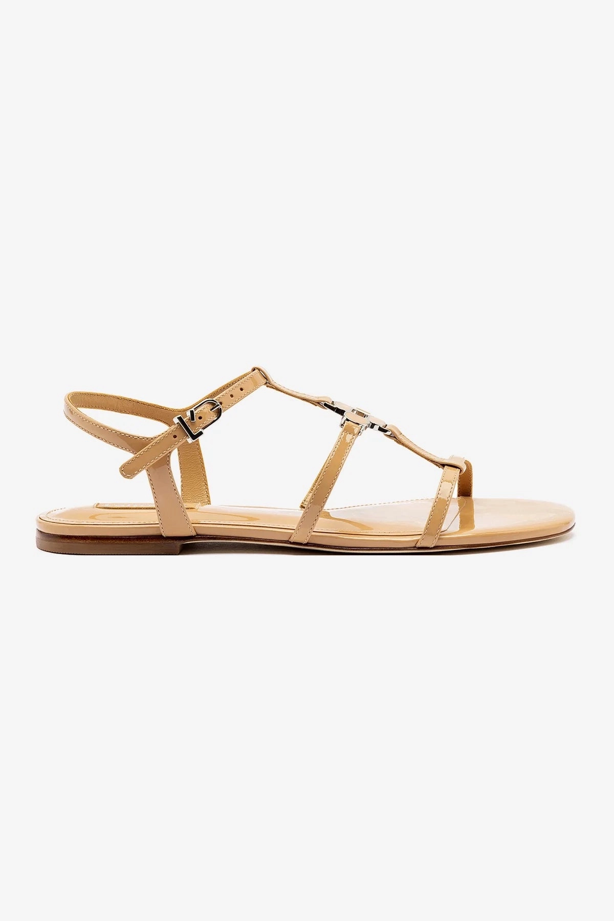 Sea Breeze Hana Flat In Tan Patent Leather