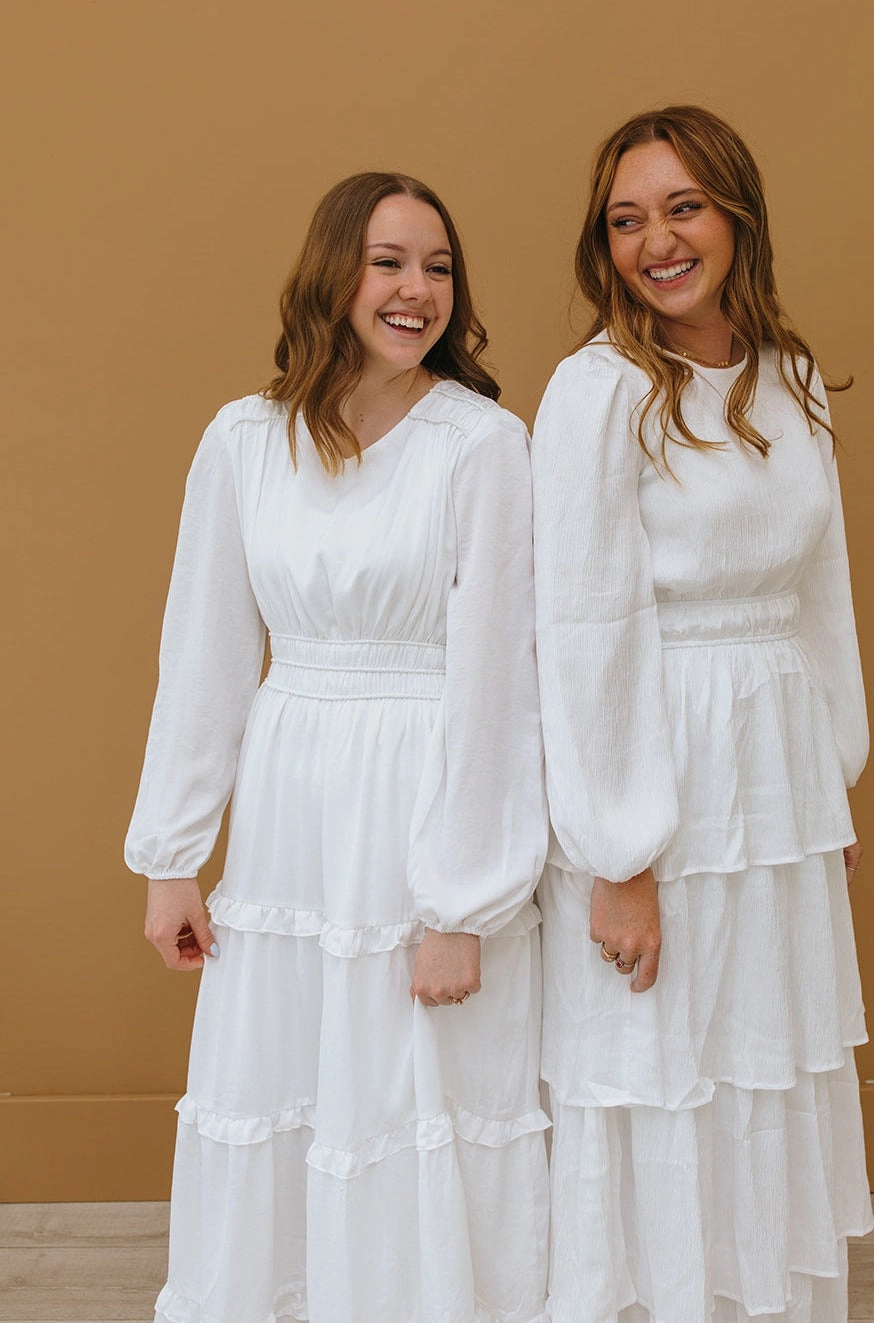 Calm Lines Violet Temple Dress