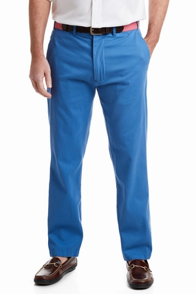 Active Comfort Fit Harbor Pant Stretch Twill Deep Ocean Blue