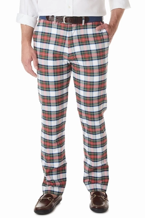 Harbor Pant Stretch Twill Dress Stewart Tartan Plaid Comfort waistband