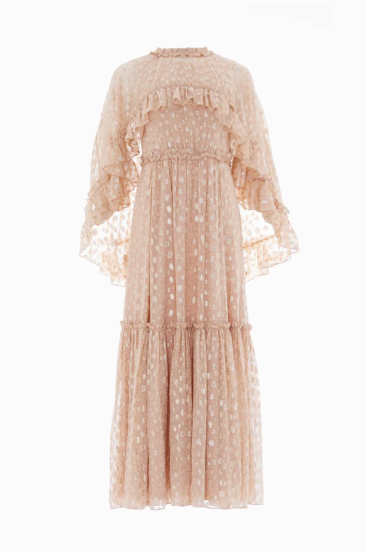 Harper Lurex Cape Ankle Gown Urban Style