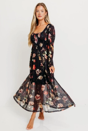 Effortless weekend dress Relaxed-fit gown Harriet Maxi Dress in Black