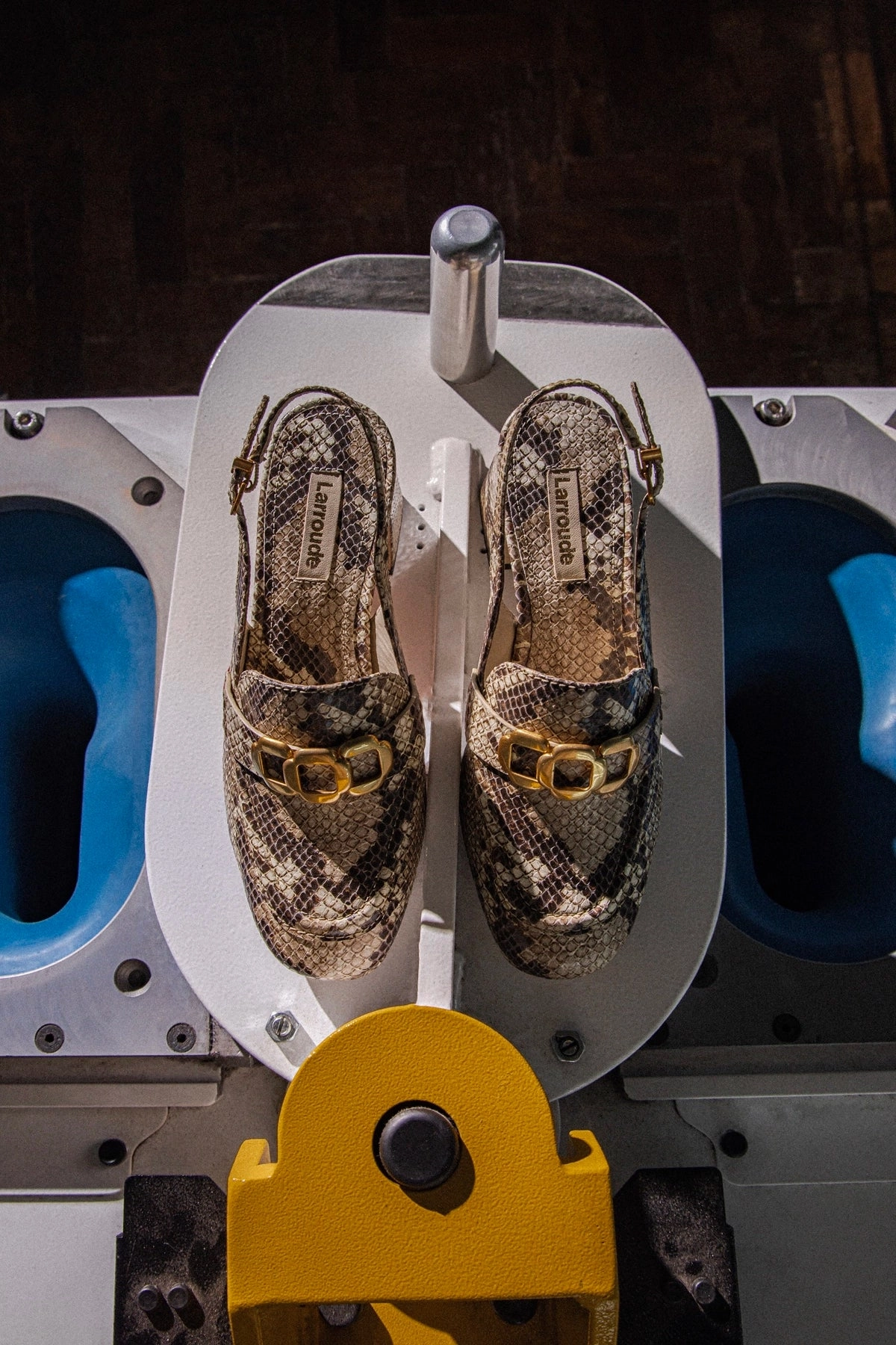 Beauty Walk Minimalist Aesthetic Design Harrington Loafer Low In Neutral Snake Leather