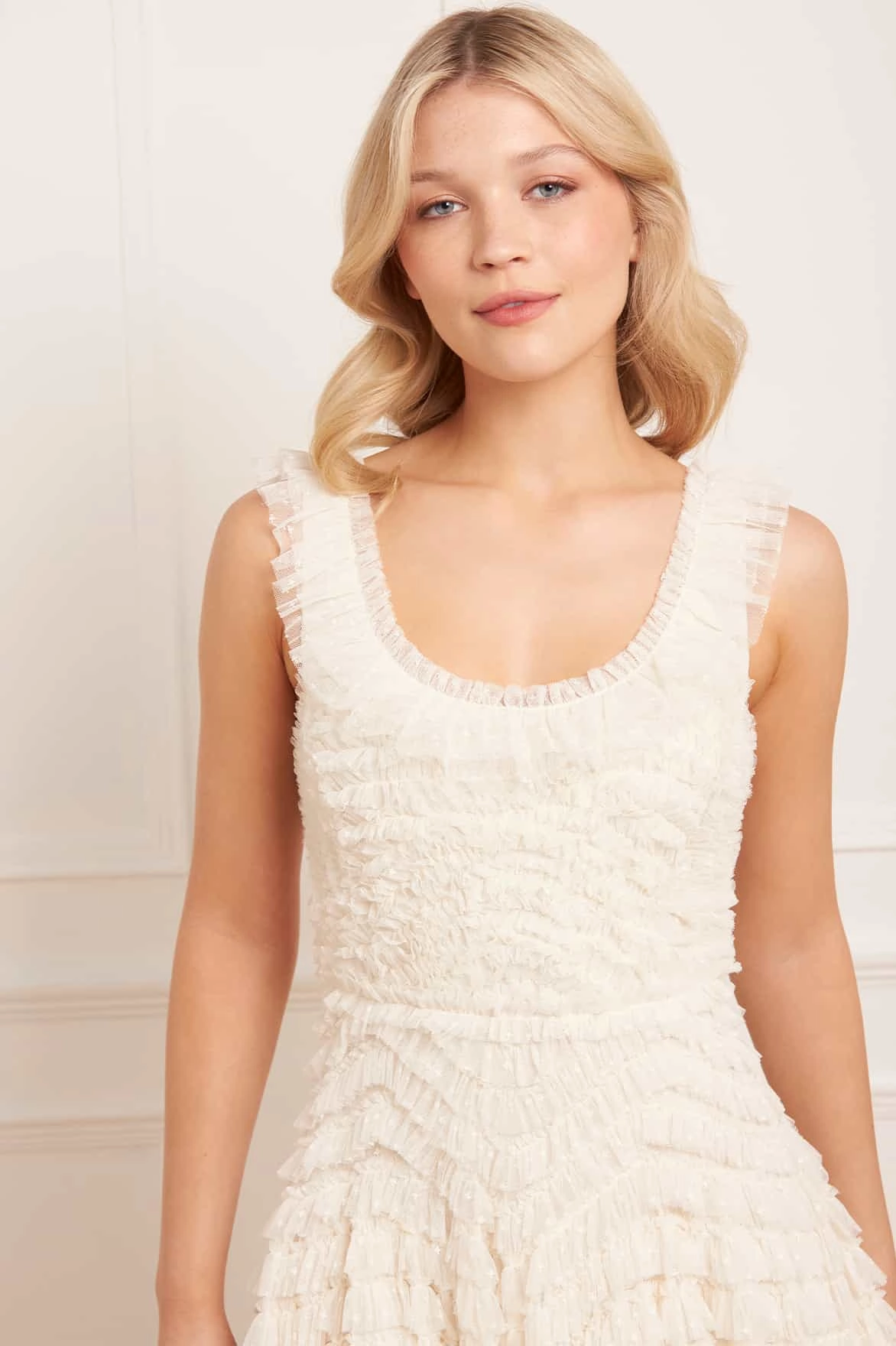 Smart and Sleek Hattie Scoop Neck Ankle Gown