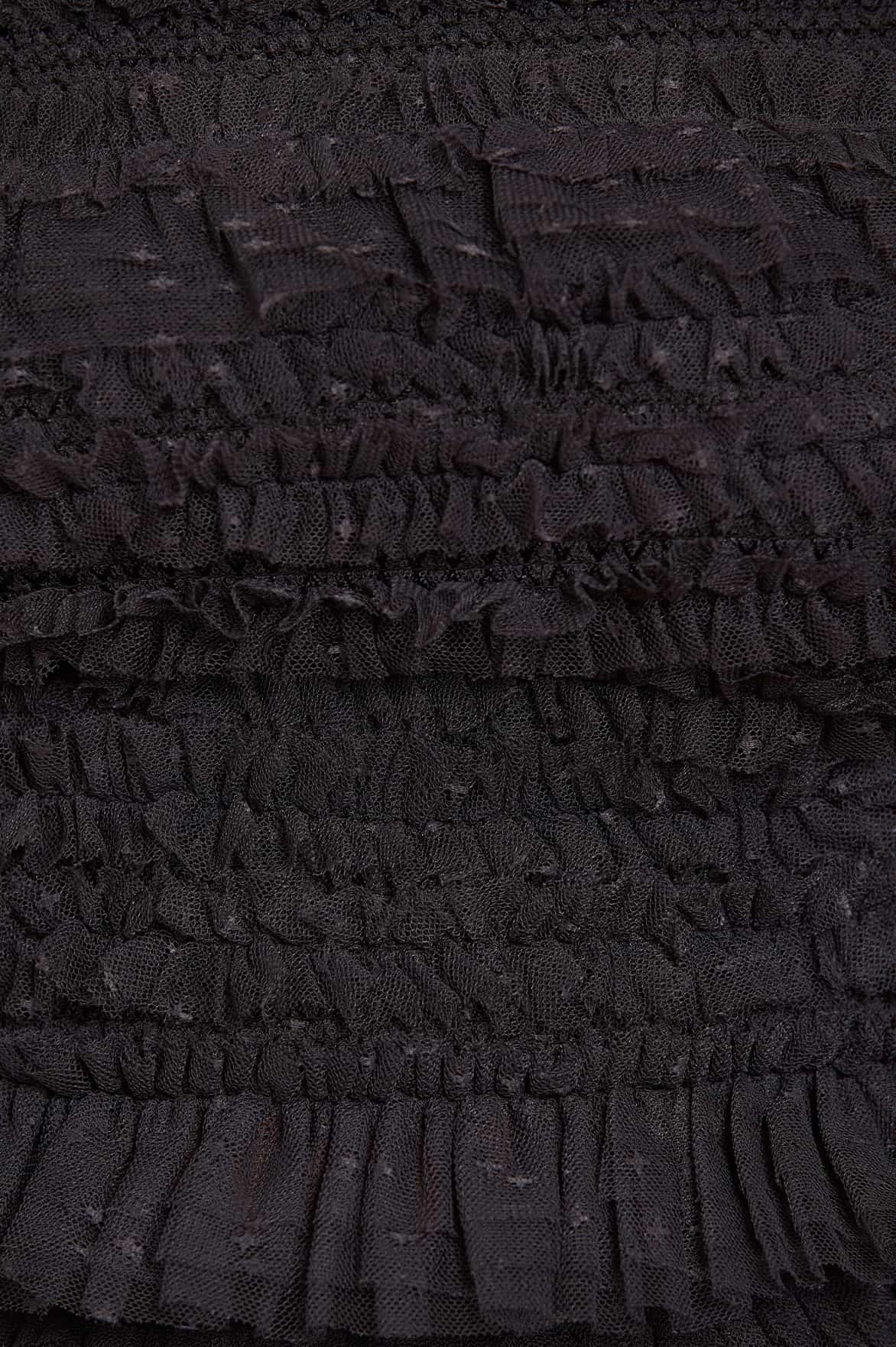 Silicone Grip Interior Tencel Lyocell Fiber Hattie Smocked Off-Shoulder Top