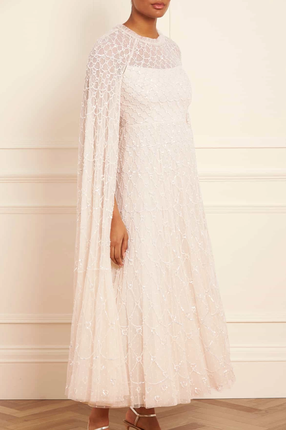 Fall Go Light Layers Heart Lattice Ankle Gown