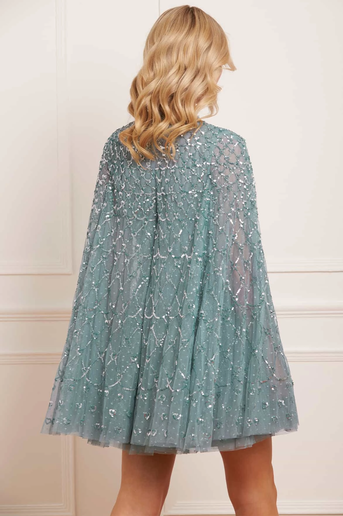 Heart Lattice Micro Mini Dress Subtle Touch