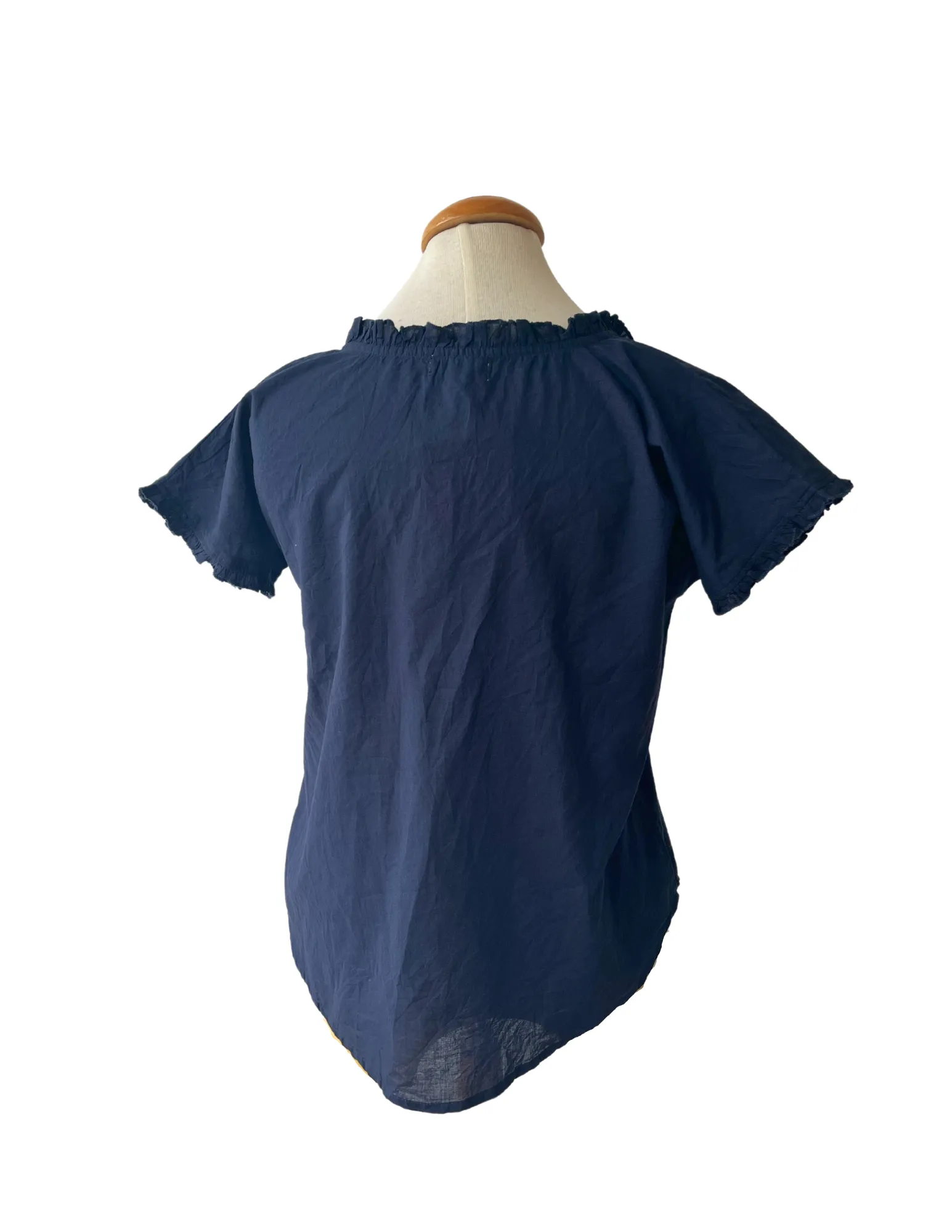 MicrofiberBlend Stretch Fit Kensington Top Solid Navy