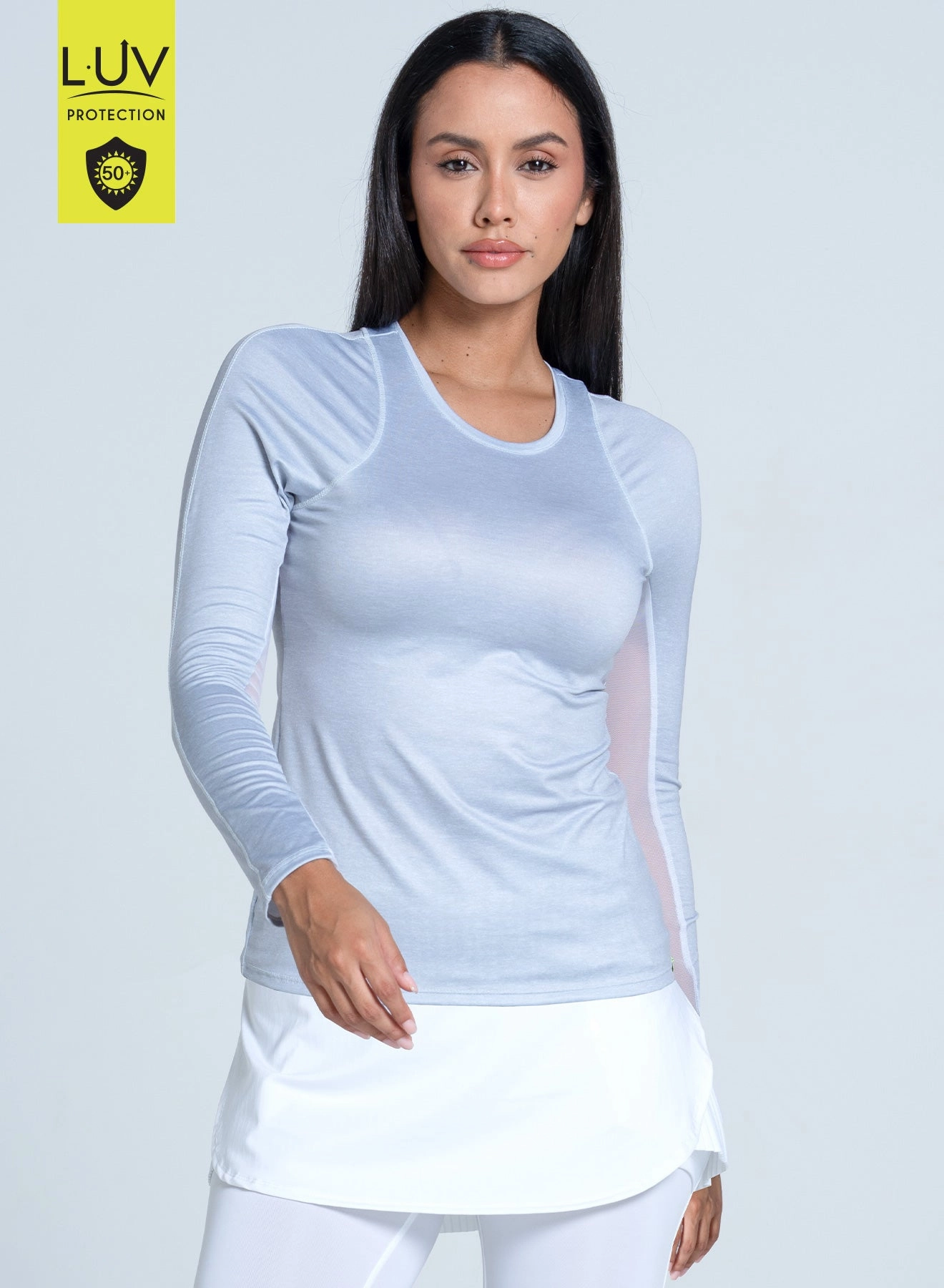 Heather Breeze Long Sleeve Heat Regulating Fabric Fashionable Tank