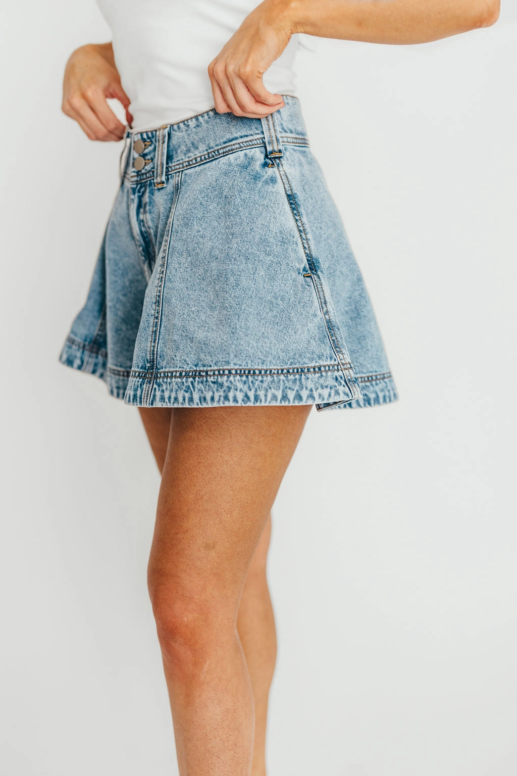 Modern Look Helena Washed Denim Skort