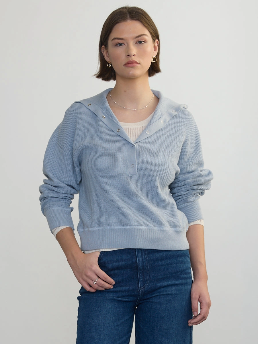 HENLEY WEDGY PULLOVER Soft Inner Lining