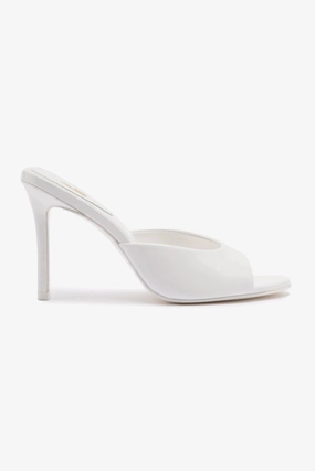 Boat Walk Jasmine Hi Mule In White Leather