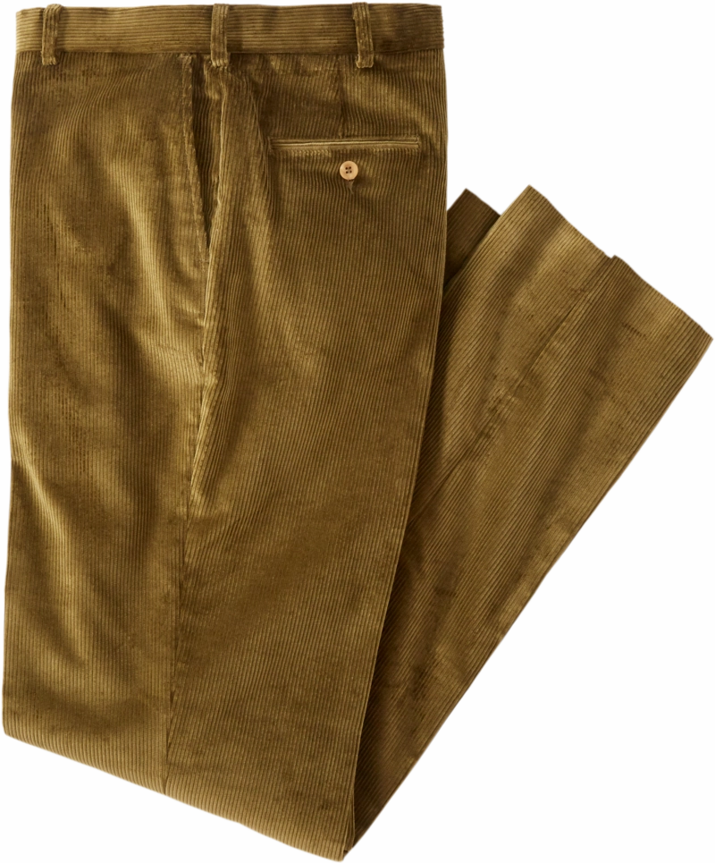 High Density Weave Men's English Stretch Cord Pant Olive Drab