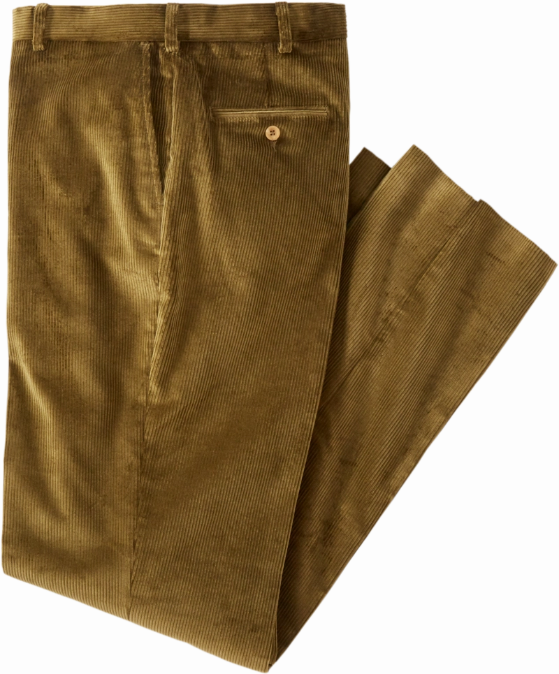 Men's English Stretch Cord Pant Olive Drab Machine washable