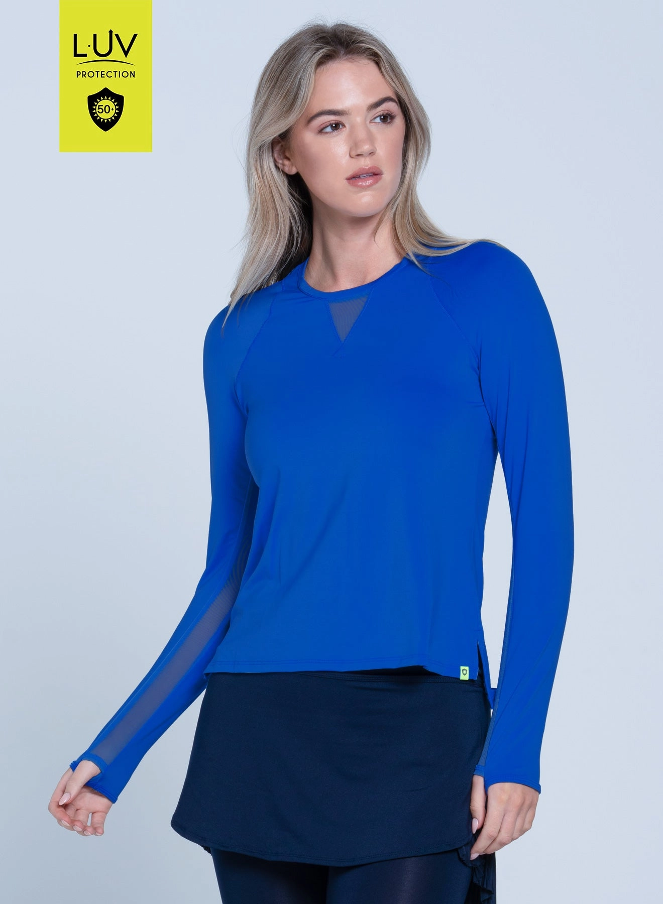 ThermalRegulating Fabric High Low Breezy Long Sleeve