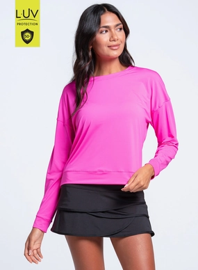 Flexible Knit Fabric Tunic top Hype Long Sleeve