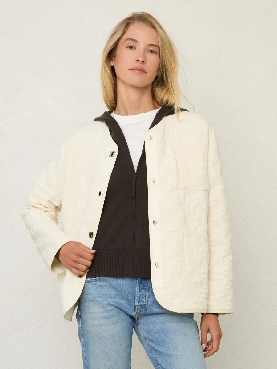 RHYS QUILTED JACKET EcoCertified NonChafe Tag Placement