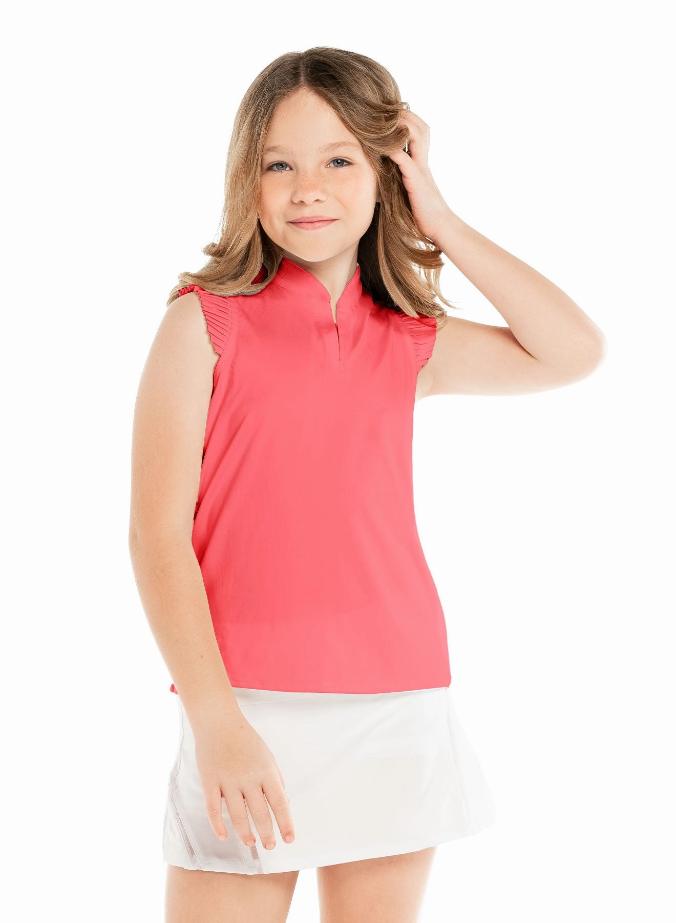 Durable Fiber Blend Pleat Me Up Tank