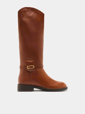 Protective Finish Morning Walk Mckenna Leather Wide  Block Boot